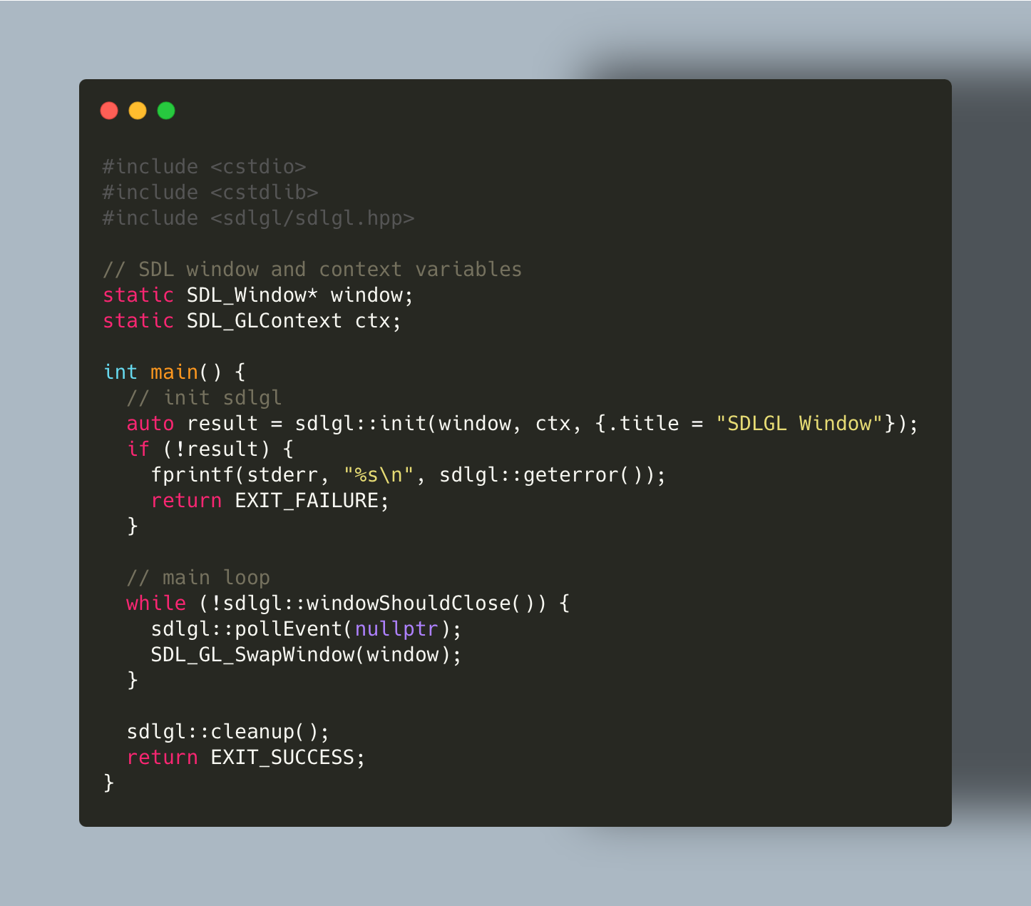 SDLGL simplification